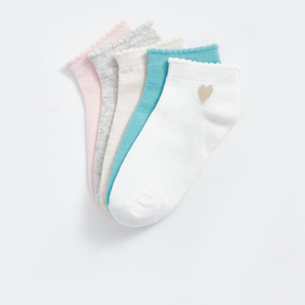 Moudda LC Waikiki - Chaussettes pour sneakers Fille Ecru - Tunisie 2