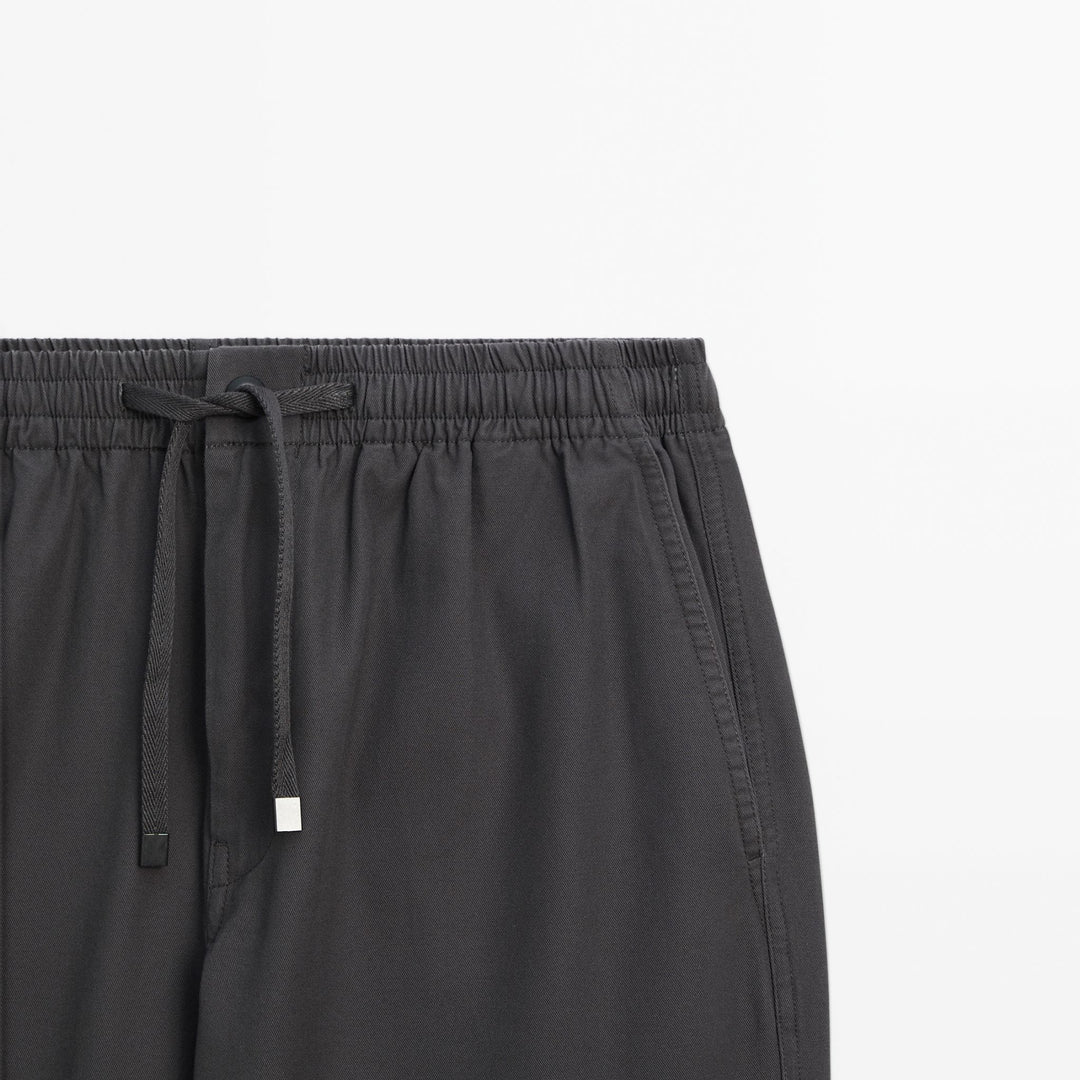 Moudda Massimo Dutti - Pantalon crêpe coupe jogging - Tunisie 4