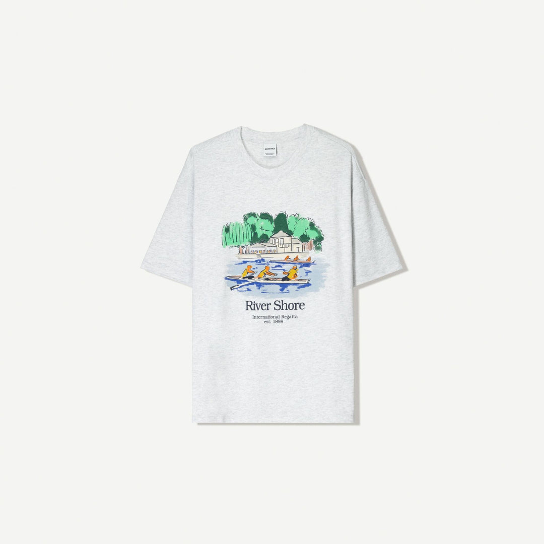 Moudda BERSHKA - T-Shirt Relax Mélange - Rowing Club Nautique - Tunisie 1