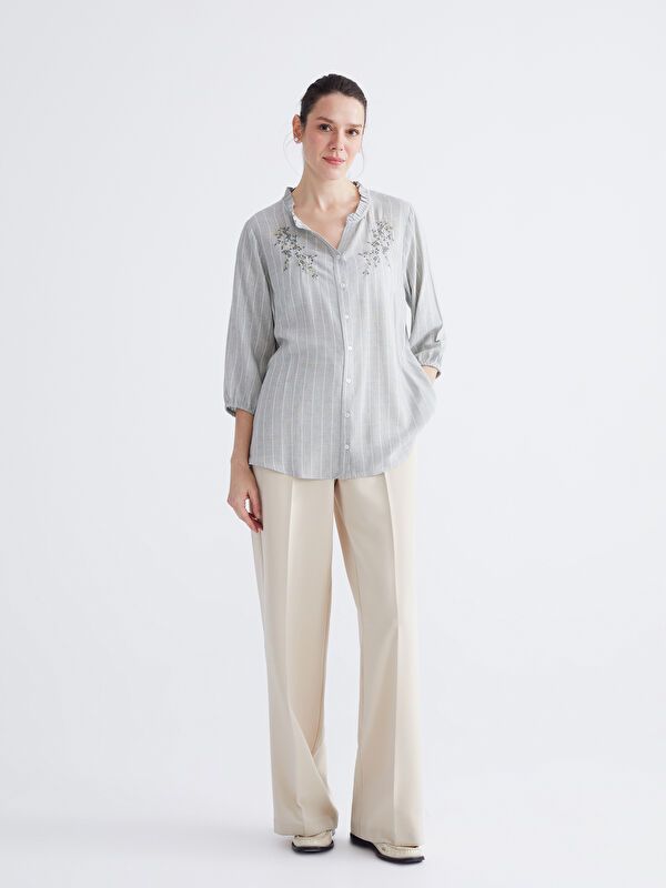 Moudda LC Waikiki - Chemise manches longues en tissu pour Femme - Tunisie 2