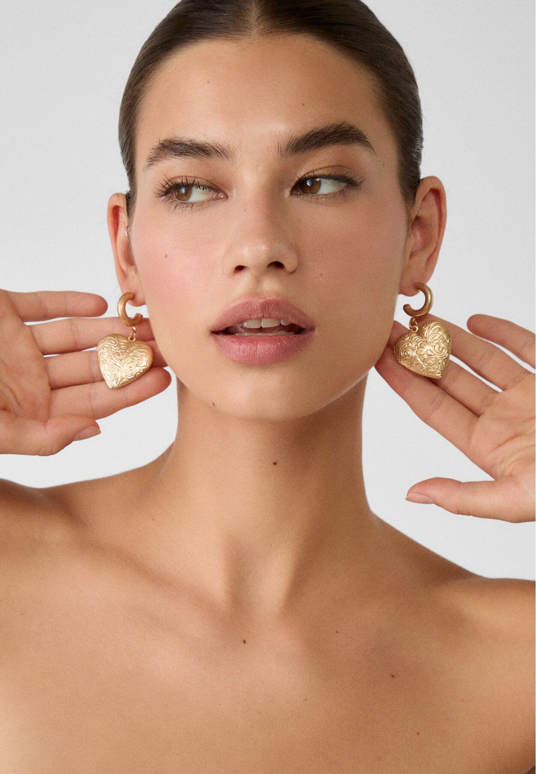 Moudda STRADIVARIUS - Boucle d'Oreille Cœur Ouvert - Tunisie 5
