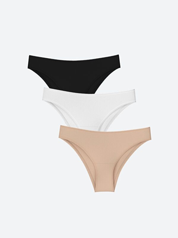 Moudda LC Waikiki - Slip basique Femme Blanc optique - Tunisie 1