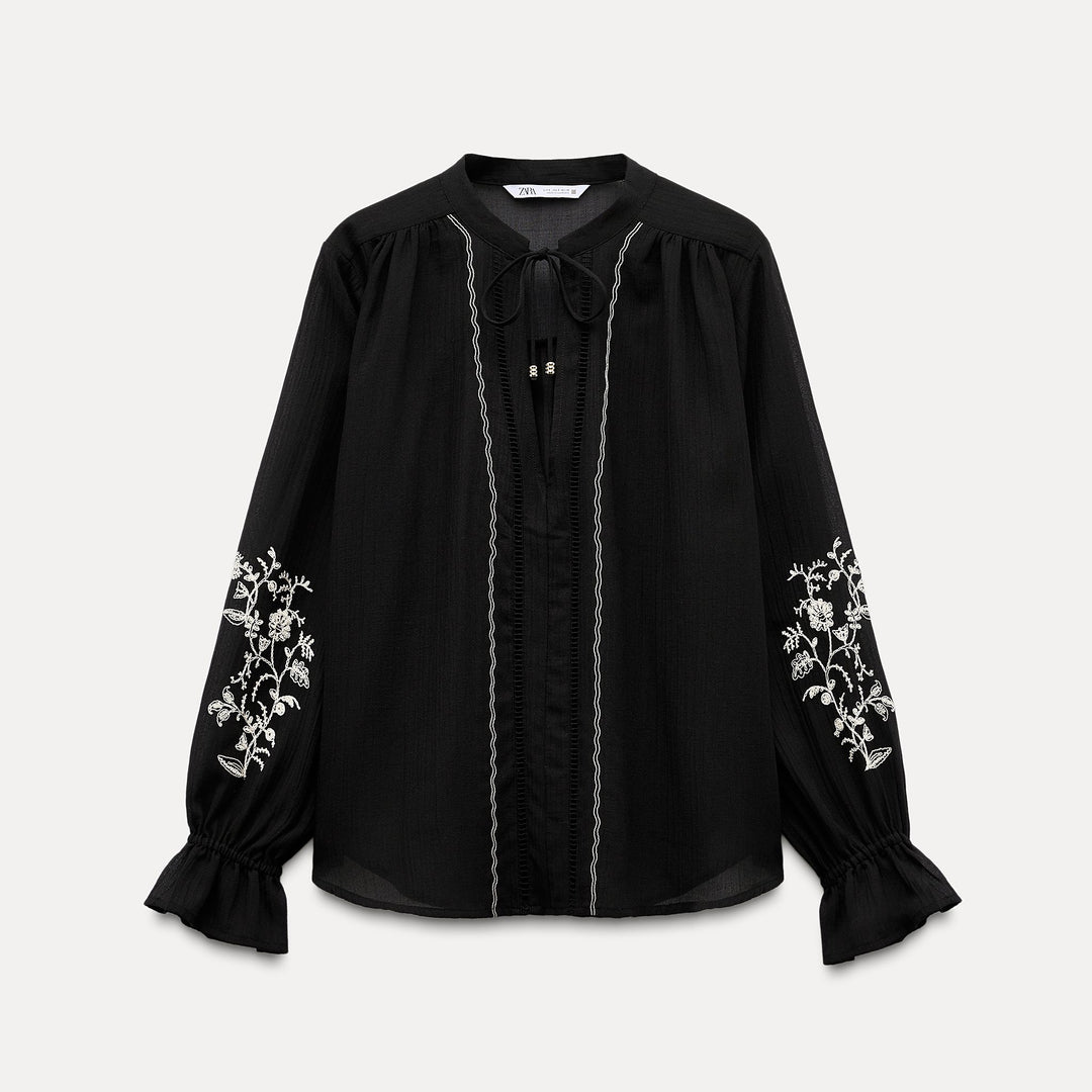 Moudda ZARA - Chemise à Manches Brodées - Tunisie 2
