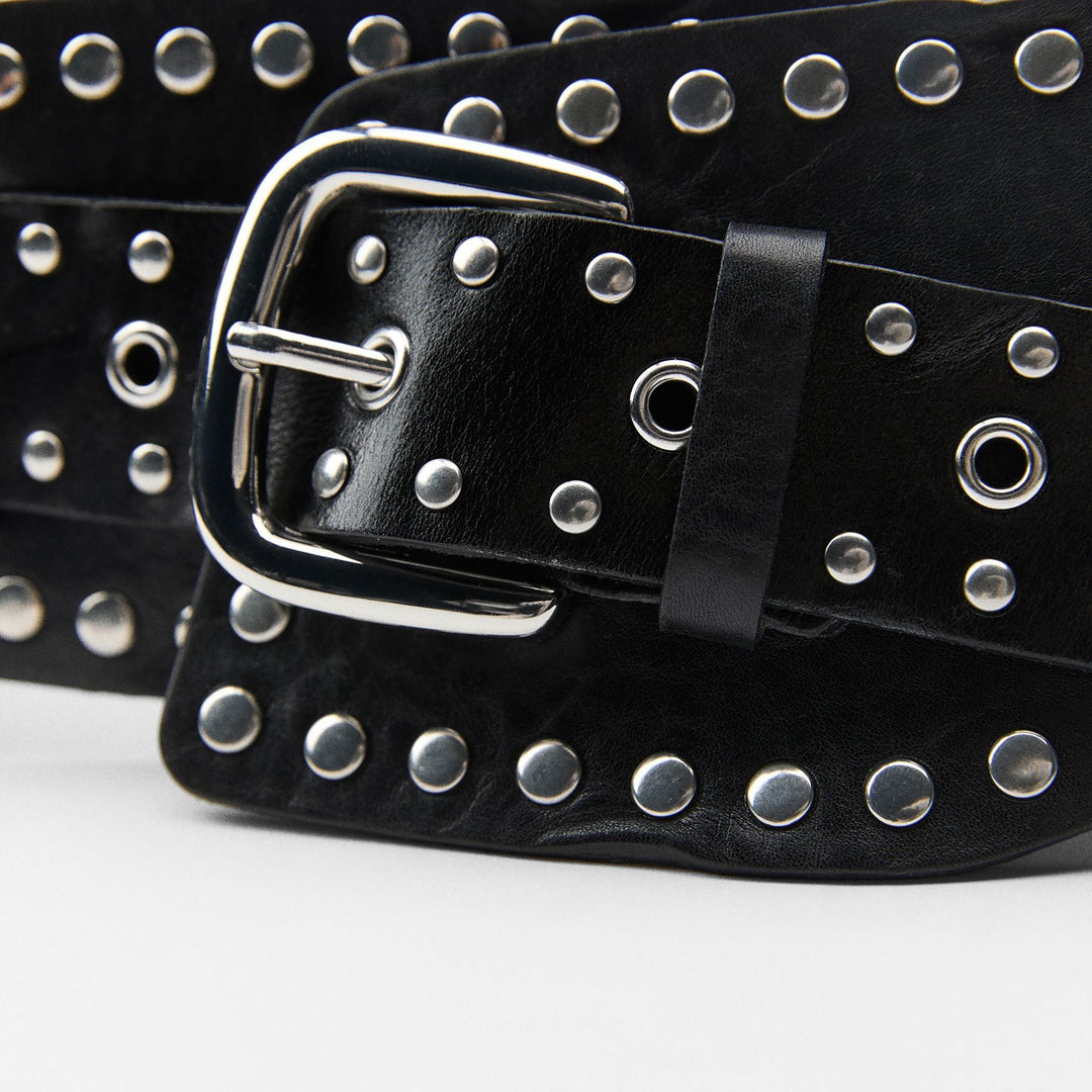 Moudda ZARA - Ceinture large ceinturon avec rivets 11 cm - Tunisie 3
