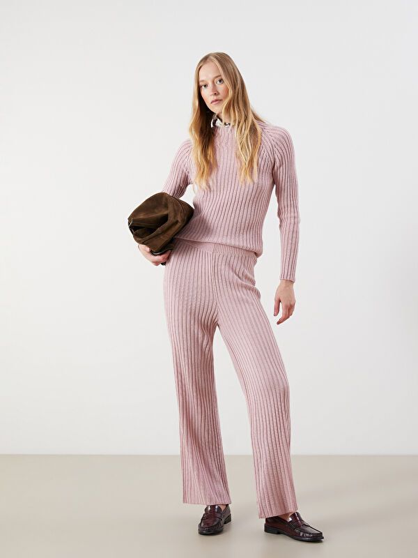 Moudda LC Waikiki - Pull tricot épais Femme Rose clair - Tunisie 2