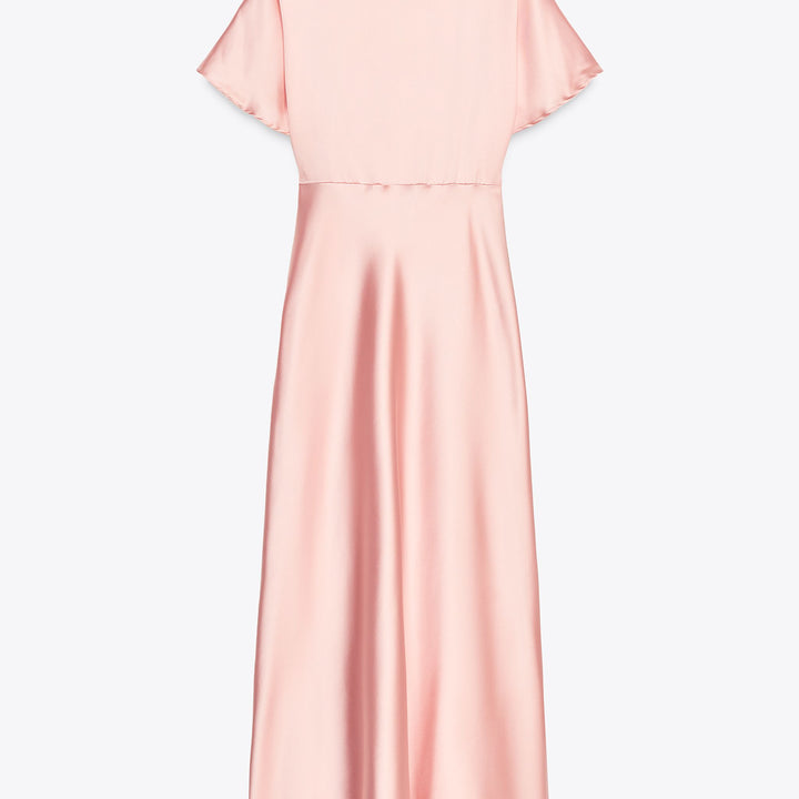 Moudda ZARA - Robe Midi Satin - Col Piqué & Manches Tombantes - Tunisie 2