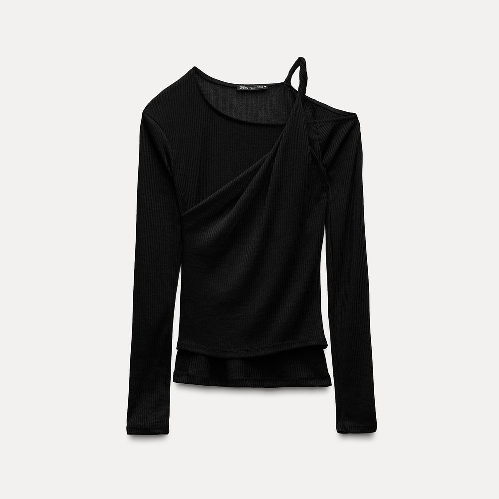 Moudda ZARA - Top Asymétrique Ajusté Effet Double - Tunisie 2