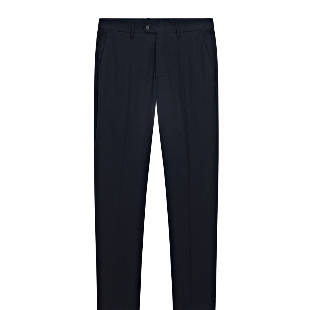 Moudda Massimo Dutti - Pantalon costume new faux uni bleu marine - Tunisie 1