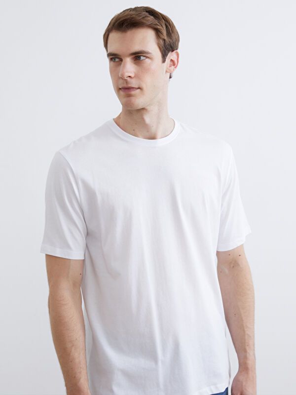 Moudda LC Waikiki - T-shirt basique col rond manches courtes en jersey pour Homme - Tunisie 1