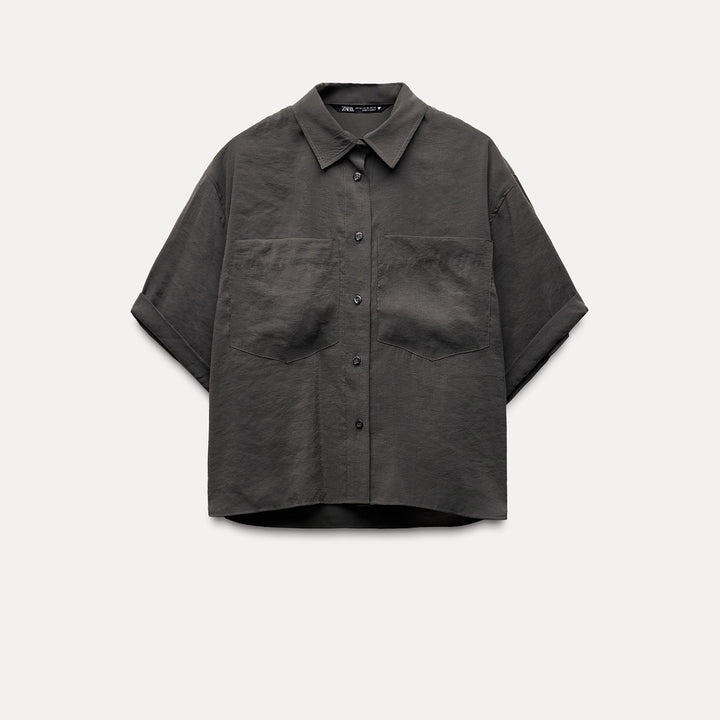 Moudda ZARA - Chemise fluide manches courtes deux poches - Tunisie 1