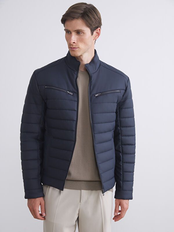 Moudda LC Waikiki - Manteau PU lourd Homme Marine - Tunisie 1