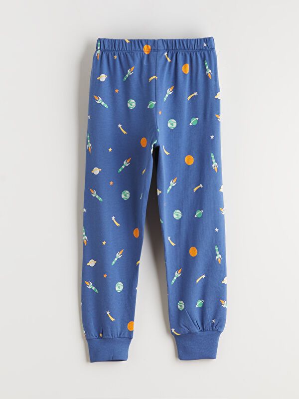 Moudda LC Waikiki - Pyjama manches longues en jersey couleur Bleu moyen pour garçons - Tunisie 5