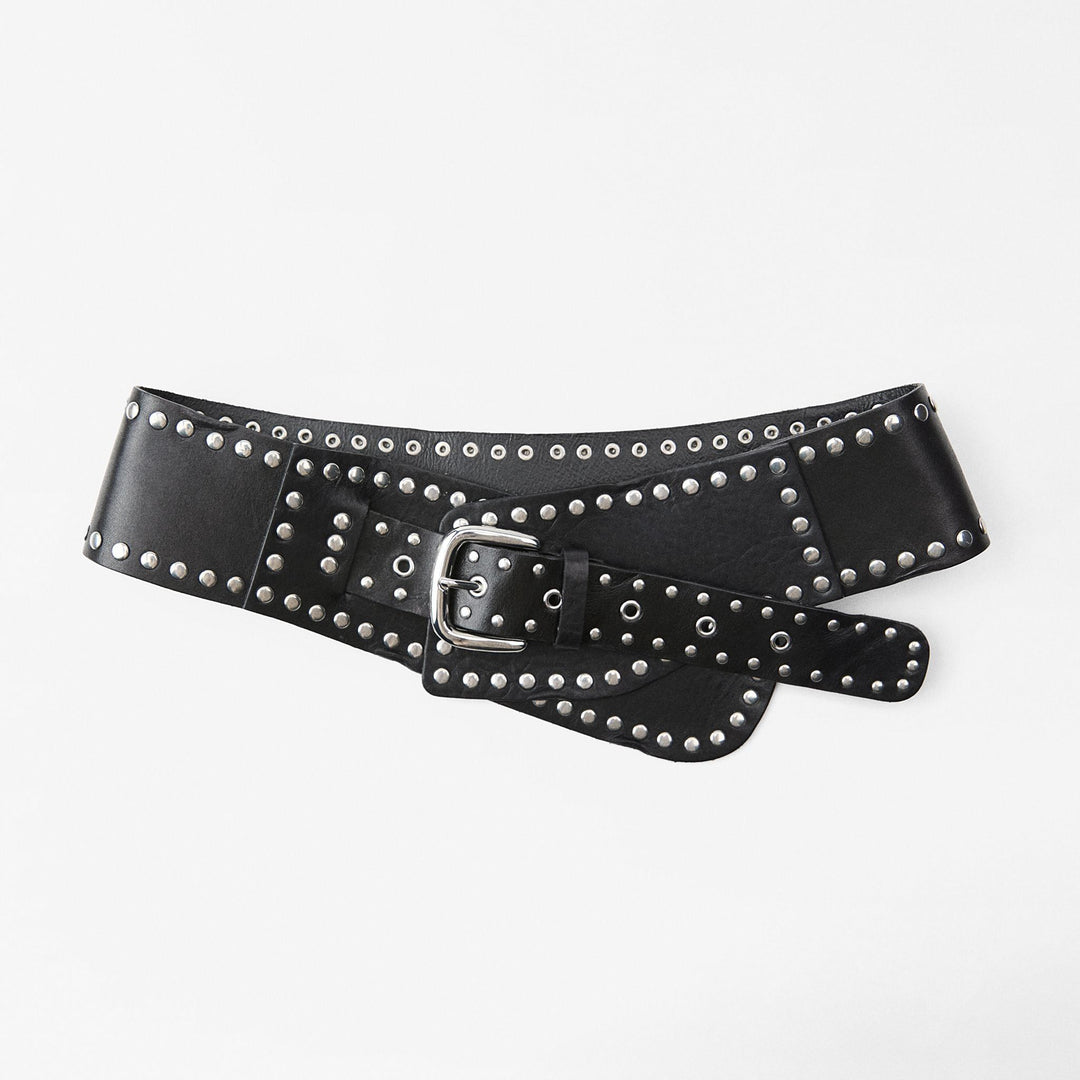 Moudda ZARA - Ceinture large ceinturon avec rivets 11 cm - Tunisie 2
