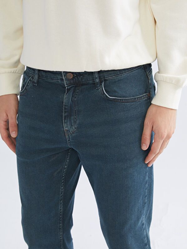 Moudda LC Waikiki - Pantalon tissé denim basique Homme Rodéo vert - Tunisie 3