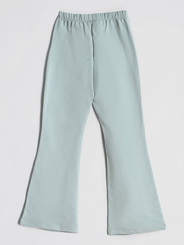 Moudda LC Waikiki - T-shirt jersey stretch basique Fille Vert terne - Tunisie 2