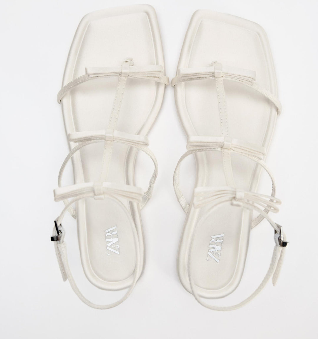 Moudda ZARA - Sandales plates nœuds satin - Tunisie 5