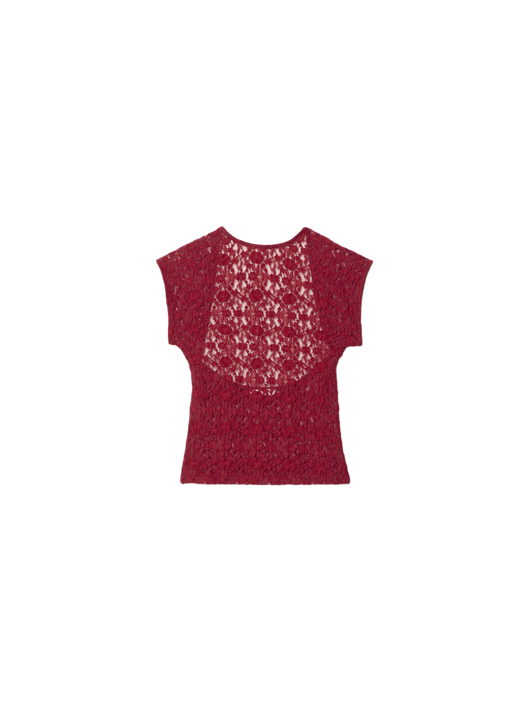 Moudda STRADIVARIUS - T-Shirt Mini Manches Dos Nu en Dentelle - Tunisie 1