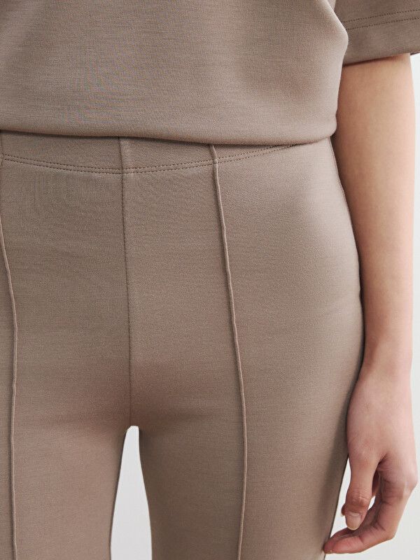 Moudda LC Waikiki - Pantalon en jersey pour Femme couleur Marron clair - Tunisie 3