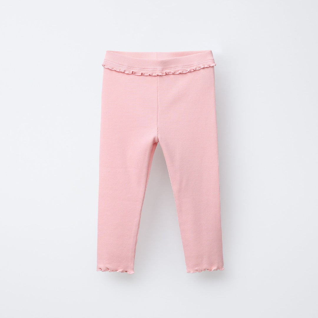 Moudda ZARA - Pack Leggings Enfant - Côtes Allover Fleur + Uni - Tunisie 2
