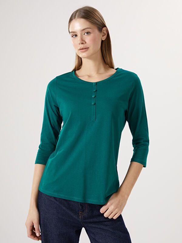 Moudda LC Waikiki - Boîtier de Jersey basique à manches longues pour Femmes - Tunisie 1