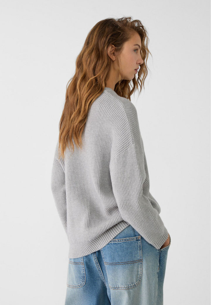 Moudda STRADIVARIUS - Pull en Maille Basique Col Rond - Tunisie 5