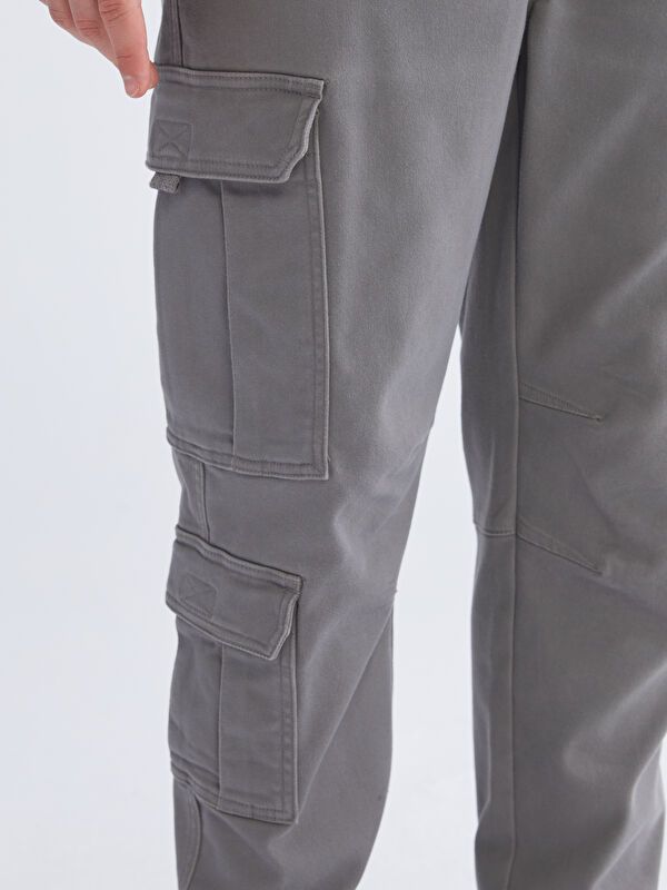 Moudda LC Waikiki - Pantalon cargo tissé Homme Gris foncé - Tunisie 3