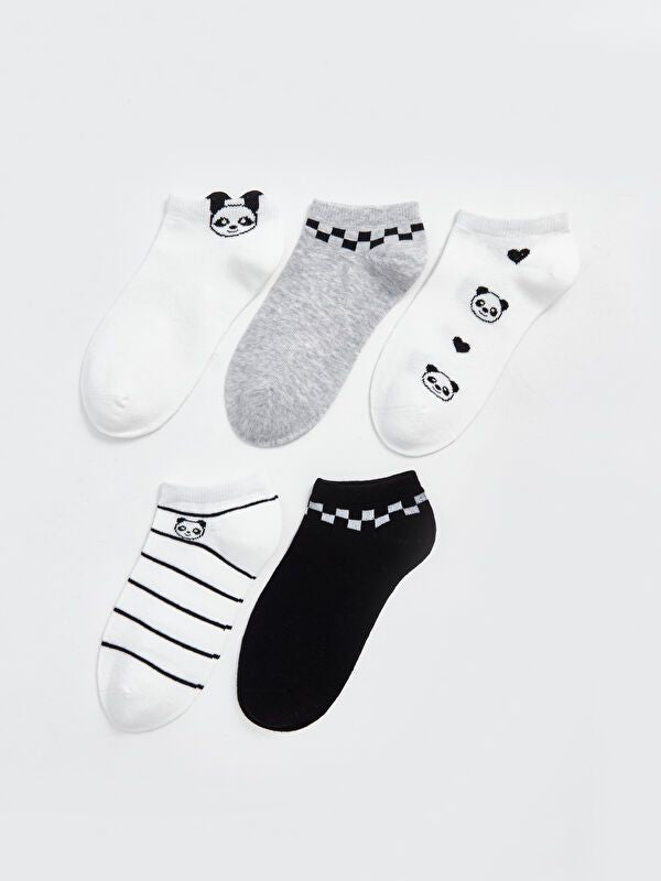 Moudda LC Waikiki - Chaussettes pour sneakers Femme Ecru - Tunisie 1