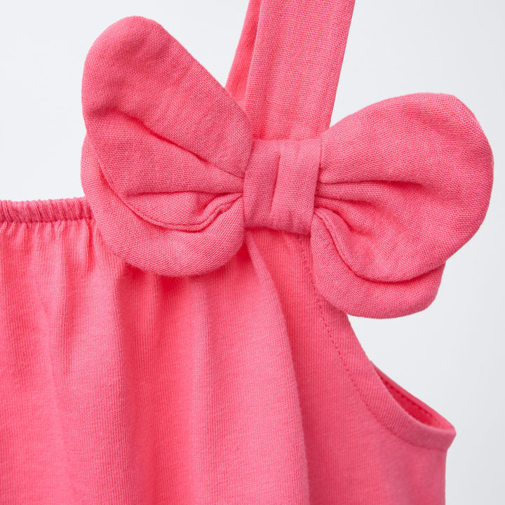 Moudda ZARA - Robe Enfant Bretelles - Applique Nœud - Tunisie 3