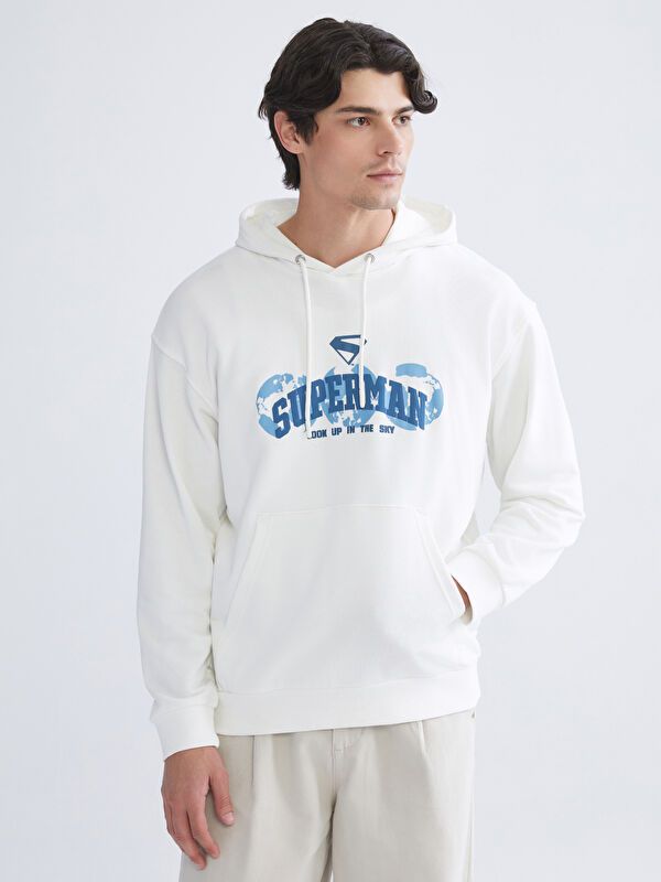 Moudda LC Waikiki - Sweatshirt en jersey Homme Ecru - Tunisie 1