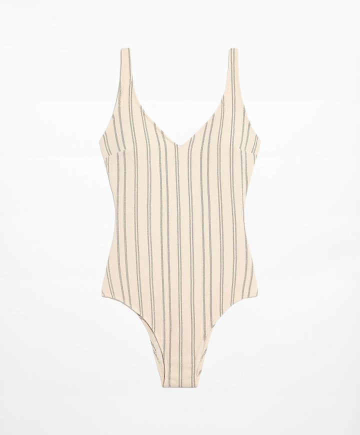 Moudda Oysho - Maillot de Bain Triangle Mousse Extra Rayé Rustique - Tunisie 6