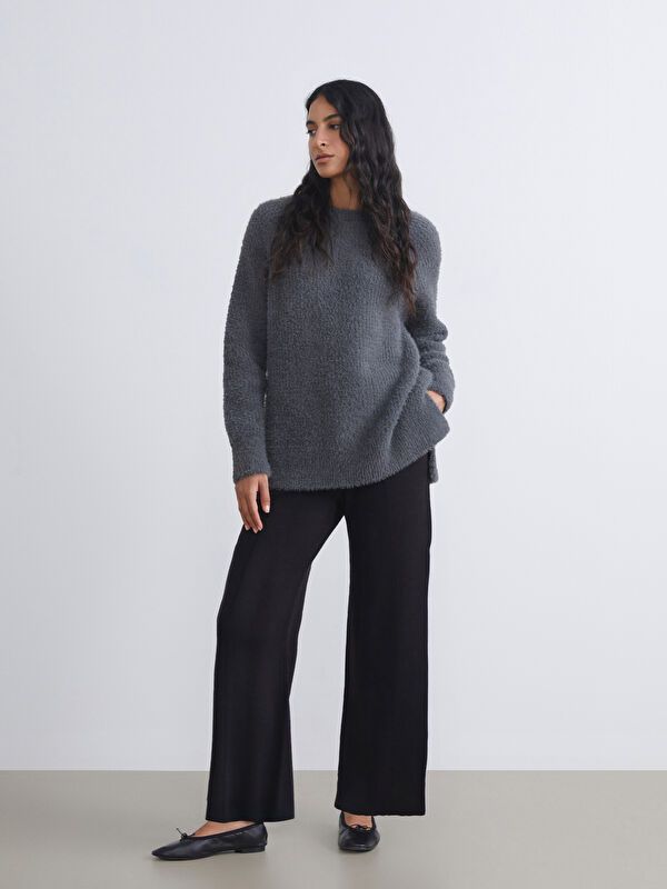 Moudda LC Waikiki - Pantalon tricot Femme Noir - Tunisie 1