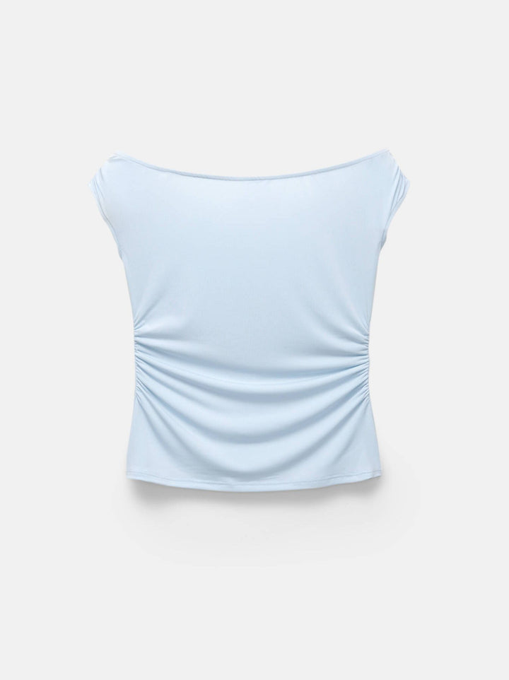 Moudda PULL & BEAR - T-Shirt Off-Shoulder - Fronces - Tunisie 3