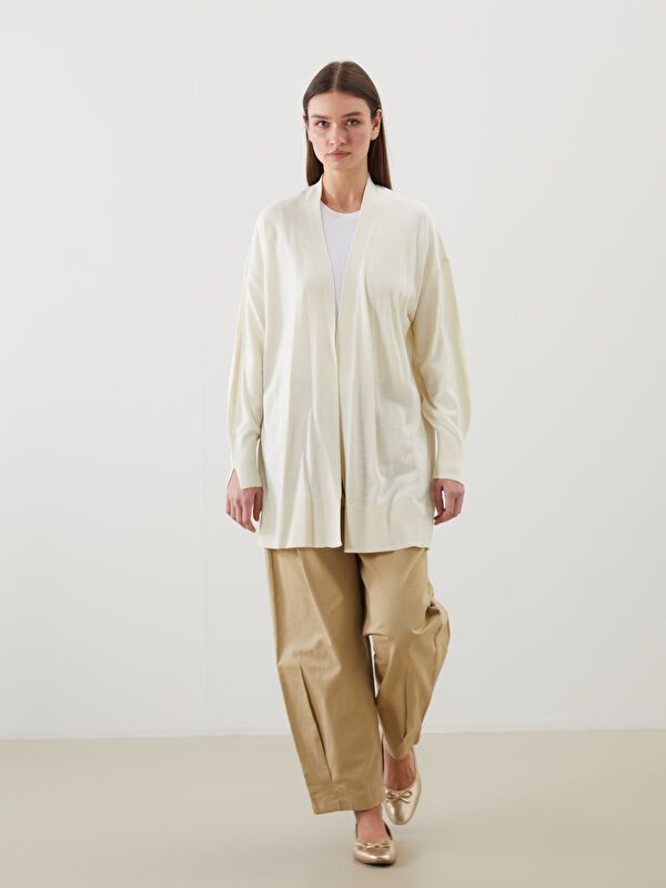 Moudda LC Waikiki - Cardigan en tricot Femme Beige clair - Tunisie 4