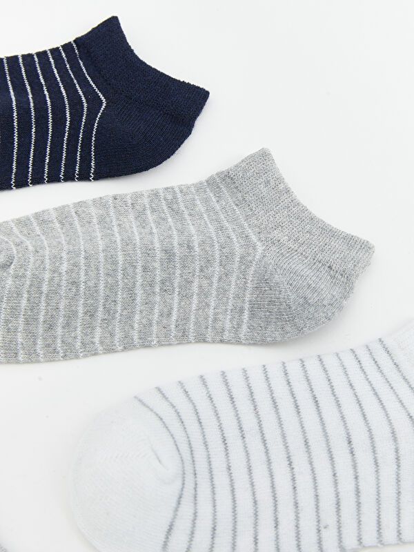 Moudda LC Waikiki - Chaussettes liner trainer (sport) couleur Mélange teint fil pour garçons - Tunisie 2