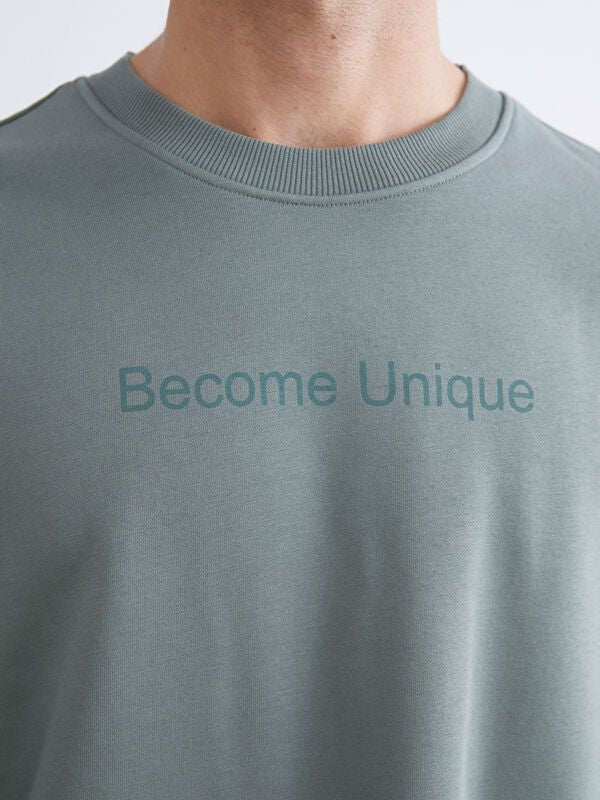 Moudda LC Waikiki - Sweat-shirt basique en jersey imprimé pour Hommes - Tunisie 3