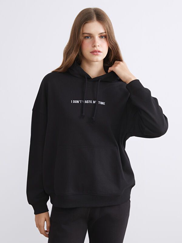 Moudda LC Waikiki - Sweatshirt en jersey Femme Noir - Tunisie 1