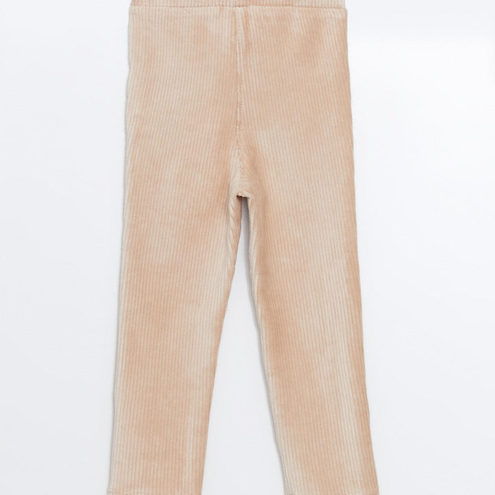 Moudda LC Waikiki - Pantalon jersey basique Fille Beige - Tunisie 3