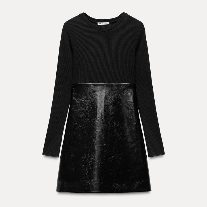 Moudda ZARA - Robe Mini Bimatière Similicuir - Tunisie 1