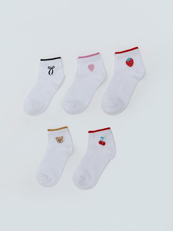 Moudda LC Waikiki - Chaussettes liner trainer (sport) pour Fille couleur Blanc brillant - Tunisie 1