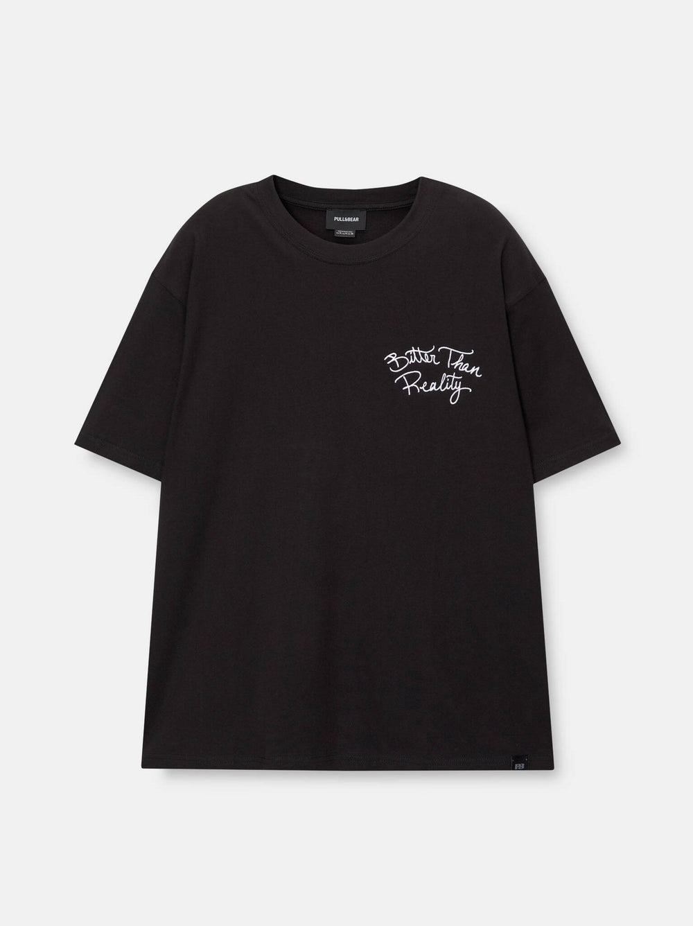Moudda PULL & BEAR - T-Shirt Demi-Manches Brodé Poitrine - Tunisie 2