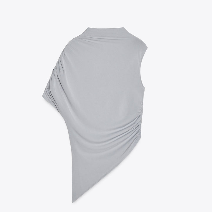 Moudda ZARA - T-Shirt Asymétrique - Drapé Fluide - Tunisie 1
