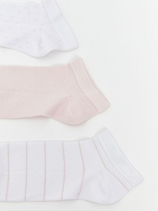 Moudda LC Waikiki - Chaussettes pour sneakers Femme Ecru - Tunisie 2