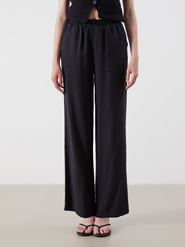 Moudda LC Waikiki - Pantalon tissé moyen Femme Noir - Tunisie 2