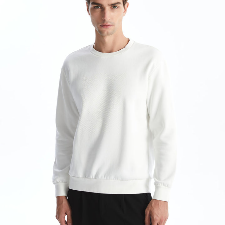 Moudda LC Waikiki - Sweatshirt en jersey Homme Ecru - Tunisie 1