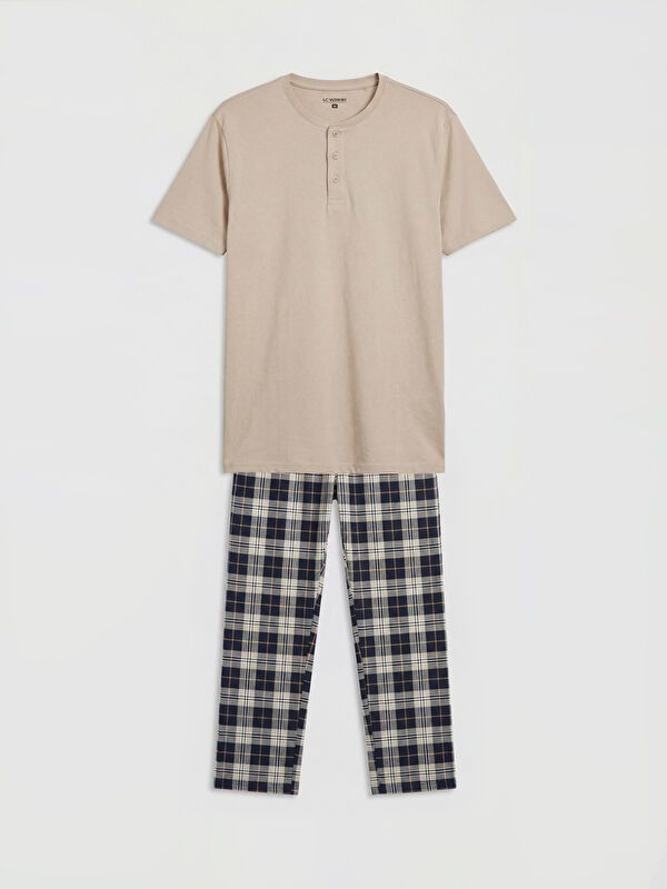 Moudda LC Waikiki - Ensemble pyjama jersey manches courtes-pantalon pour Homme - Tunisie 1