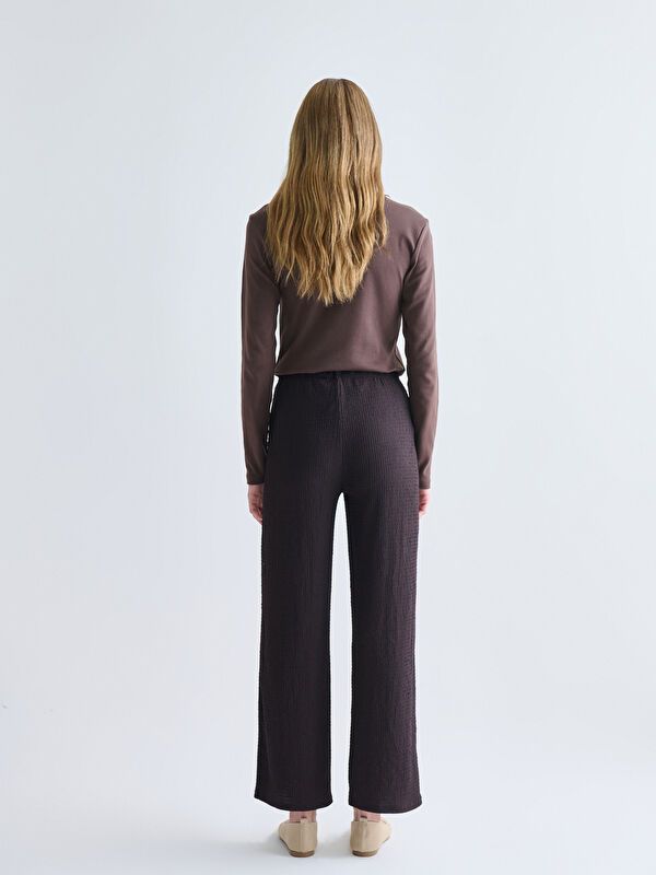 Moudda LC Waikiki - Pantalon jersey Femme Brun chocolat - Tunisie 4