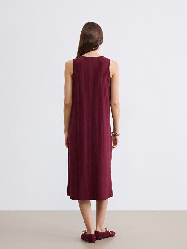 Moudda LC Waikiki - Robe maternité en jersey manches courtes pour Femme couleur  Bordeaux - Tunisie 4
