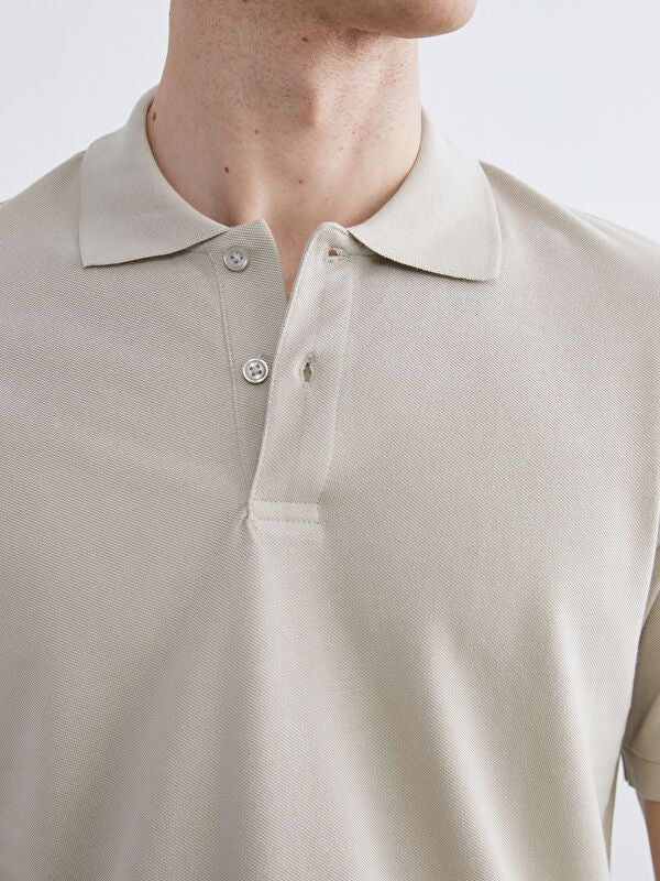 Moudda LC Waikiki - T-shirt col polo basique manches courtes en jersey pour Homme - Tunisie 3