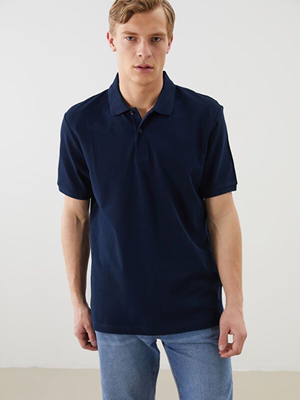 Moudda LC Waikiki - T-shirt col polo basique manches courtes en jersey - Tunisie 1