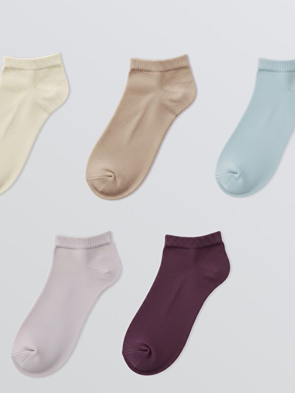 Moudda LC Waikiki - Chaussettes pour sneakers Femme Crème - Tunisie 2